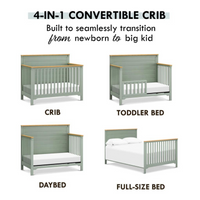 Thumbnail for DAVINCI Shea 4-in-1 Convertible Crib