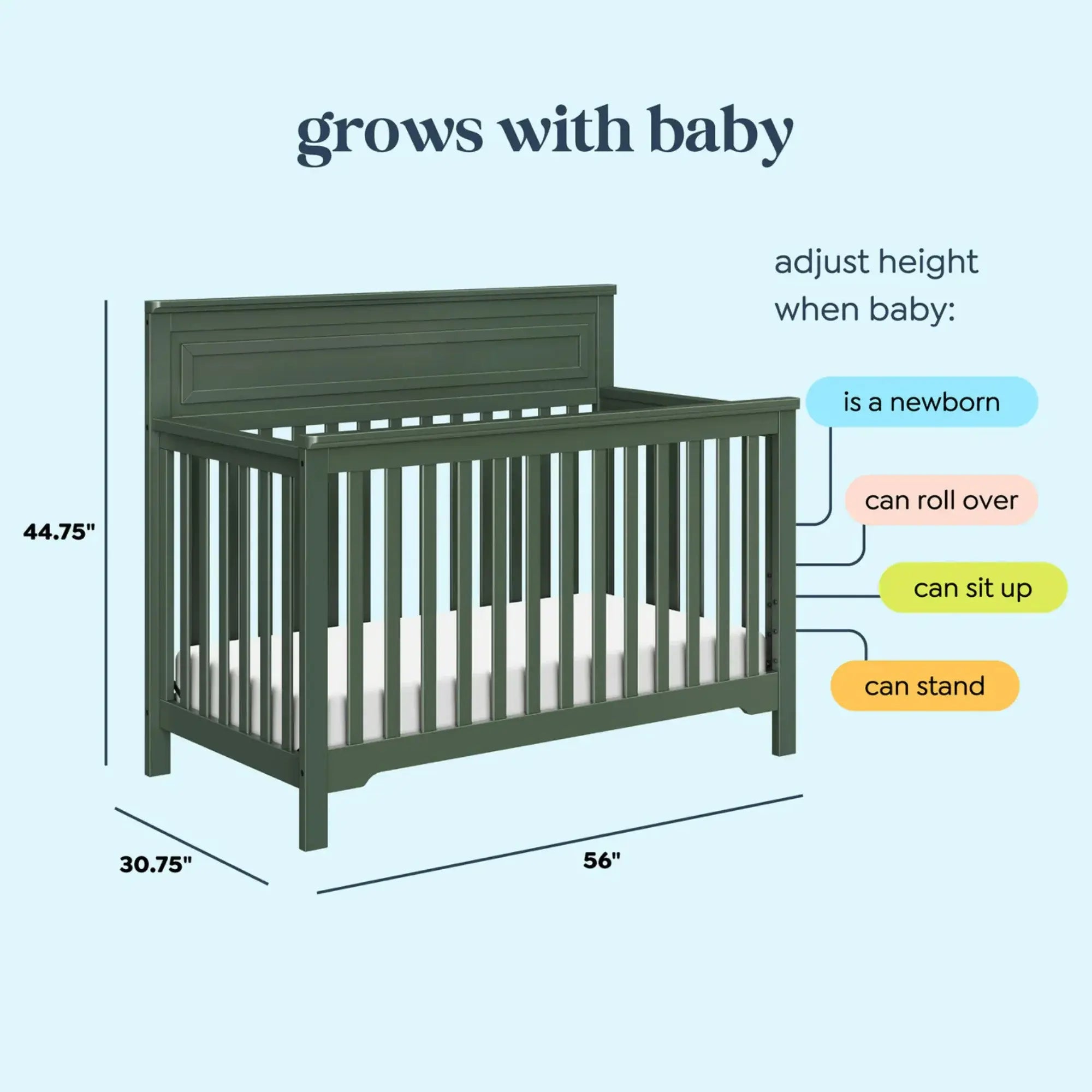 DAVINCI Autumn 4-in-1 Convertible Crib