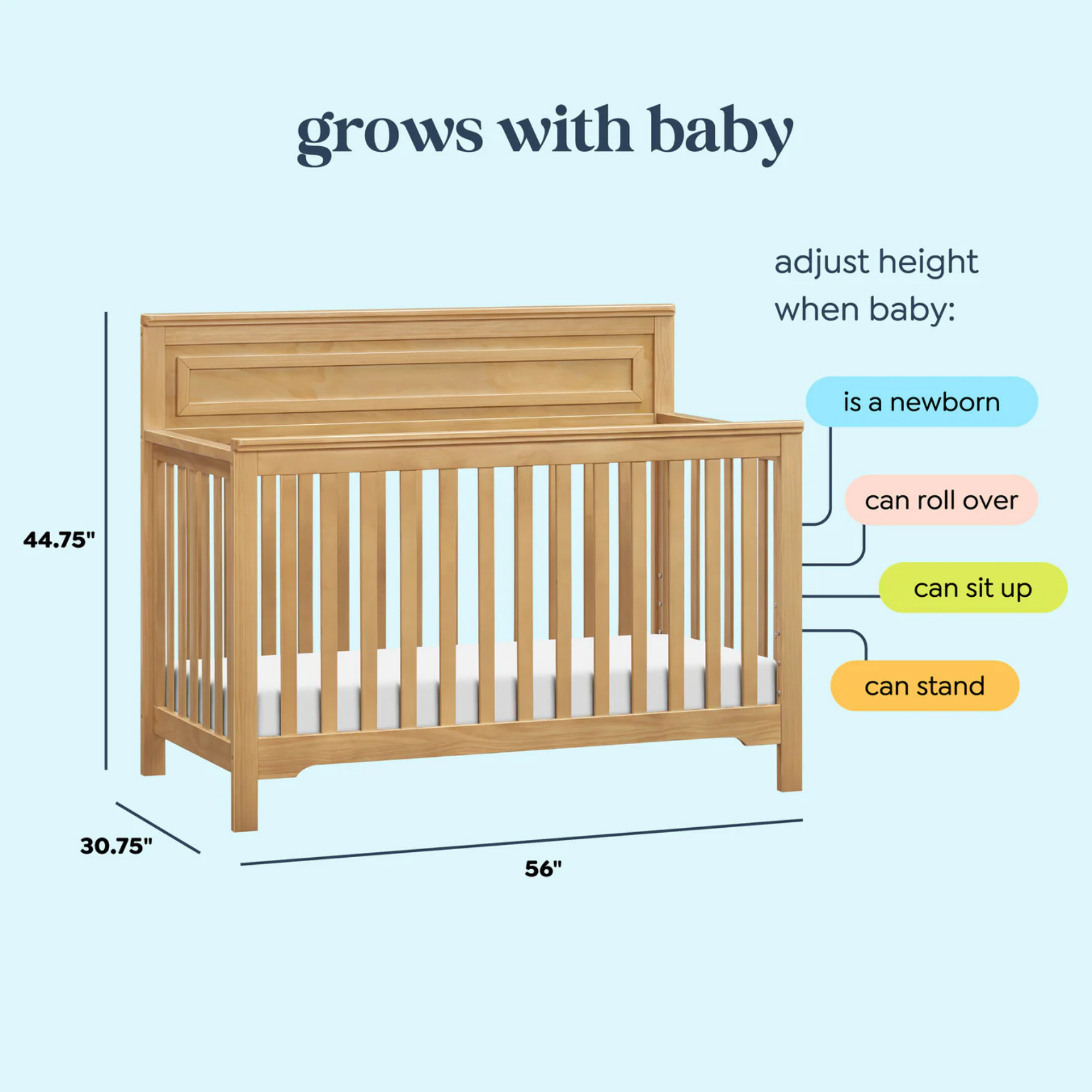 Lit bébé convertible 4 en 1 DAVINCI Autumn