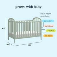 Thumbnail for DAVINCI Beau 3-in-1 Convertible Crib