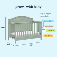 Thumbnail for DAVINCI Charlie 4-in-1 Convertible Crib