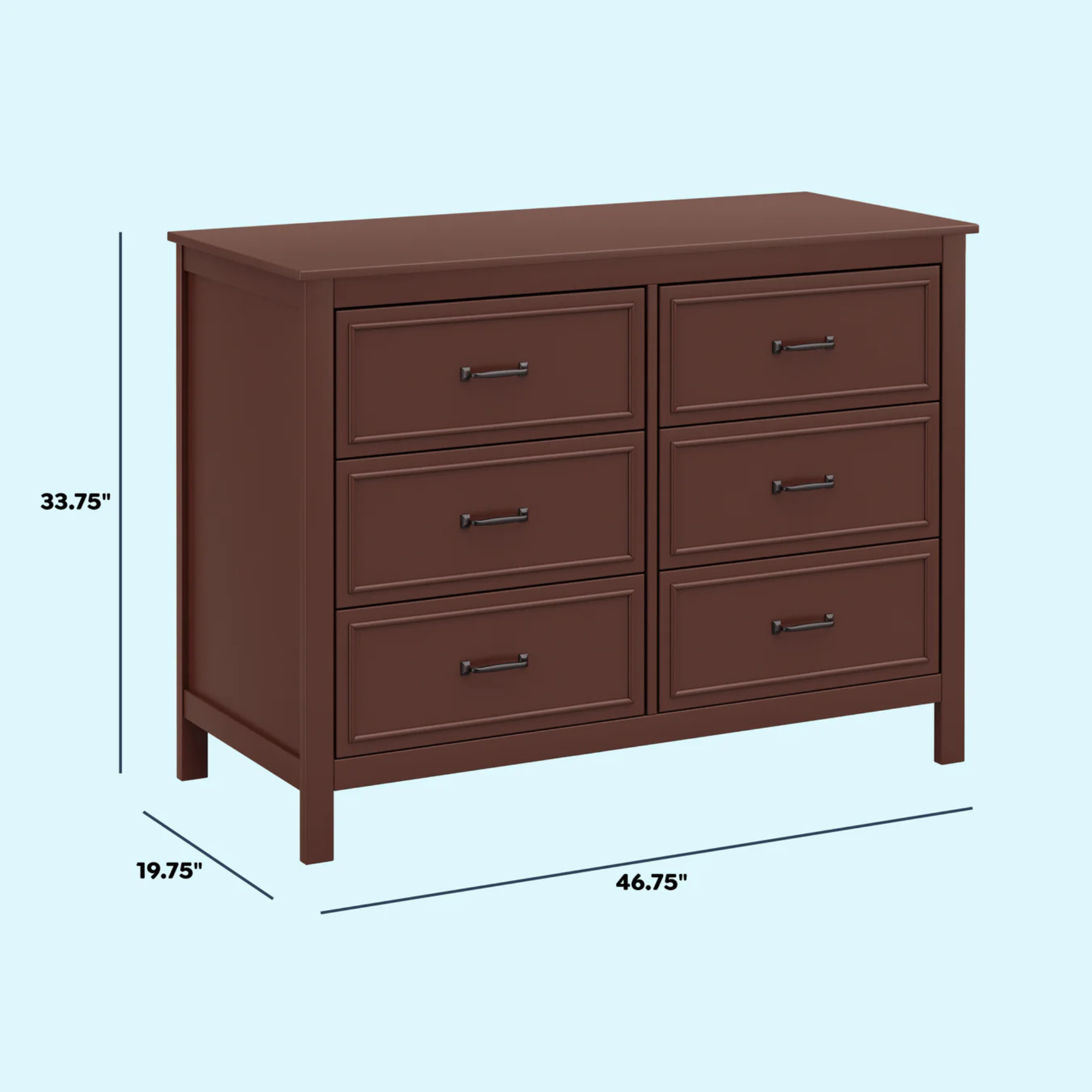 DAVINCI Charlie 6-Drawer Double Dresser