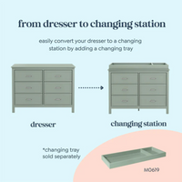 Thumbnail for DAVINCI Charlie 6-Drawer Double Dresser