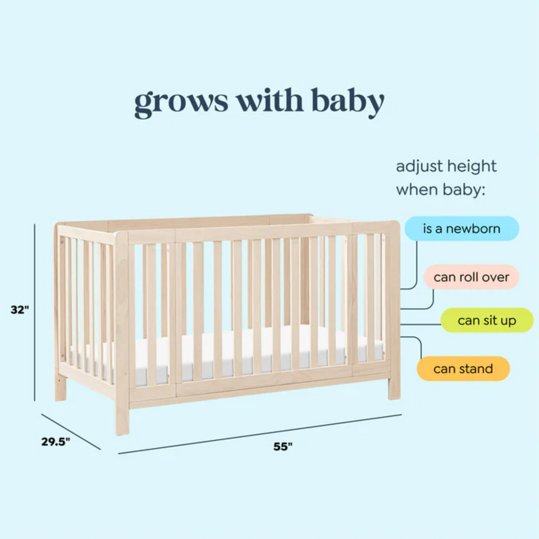 CARTERS by DAVINCI Colby GROW 6-in-1 Convertible Bassinet to Crib