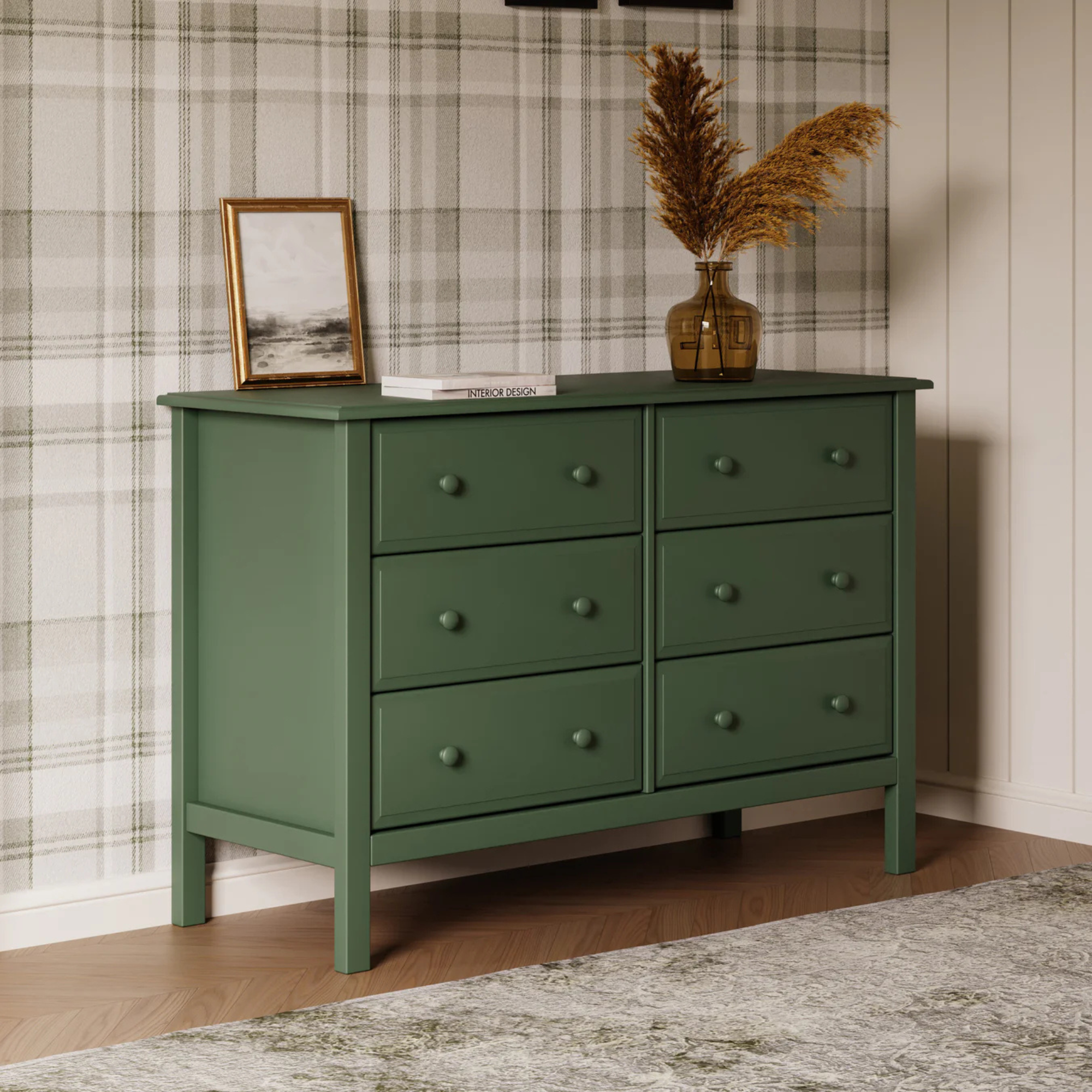 DAVINCI Jayden 6-Drawer Double Wide Dresser