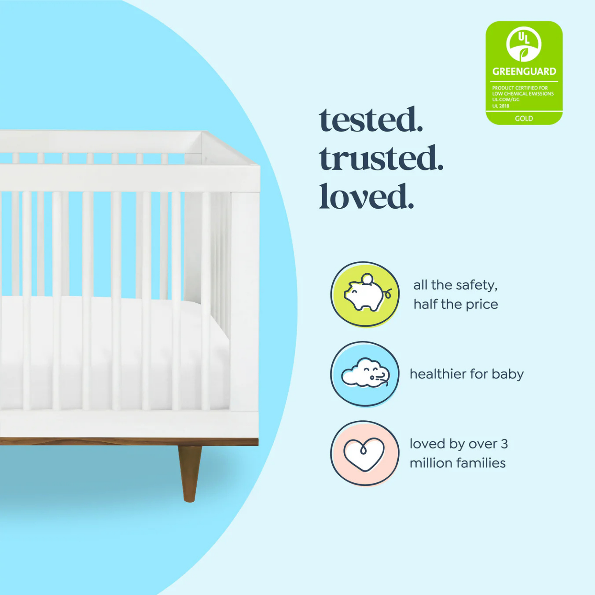 DAVINCI Marley 3-In-1 Convertible Crib