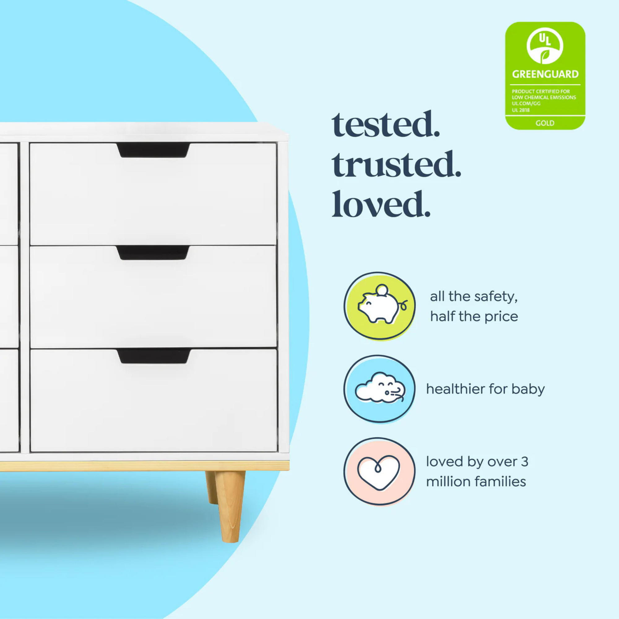 DAVINCI Marley 6-Drawer Double Dresser