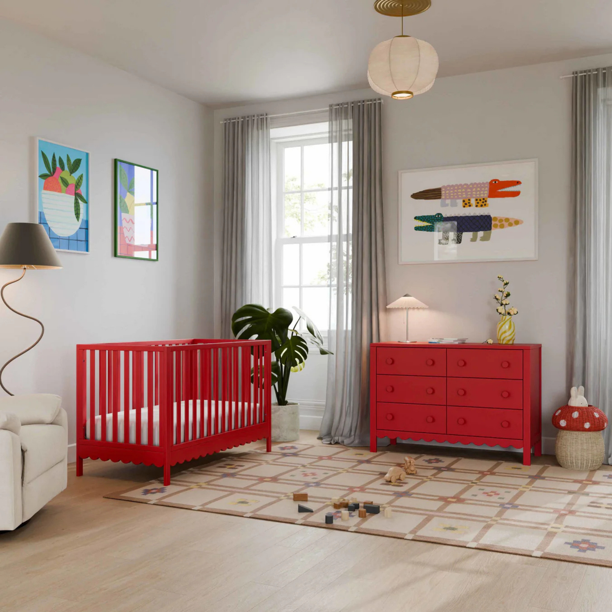 Commode 6 tiroirs DAVINCI Sammy Scallop