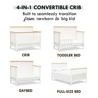 Thumbnail for DAVINCI Shea 4-in-1 Convertible Crib