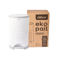 DÉKOR Eko Mini Diaper Pail White