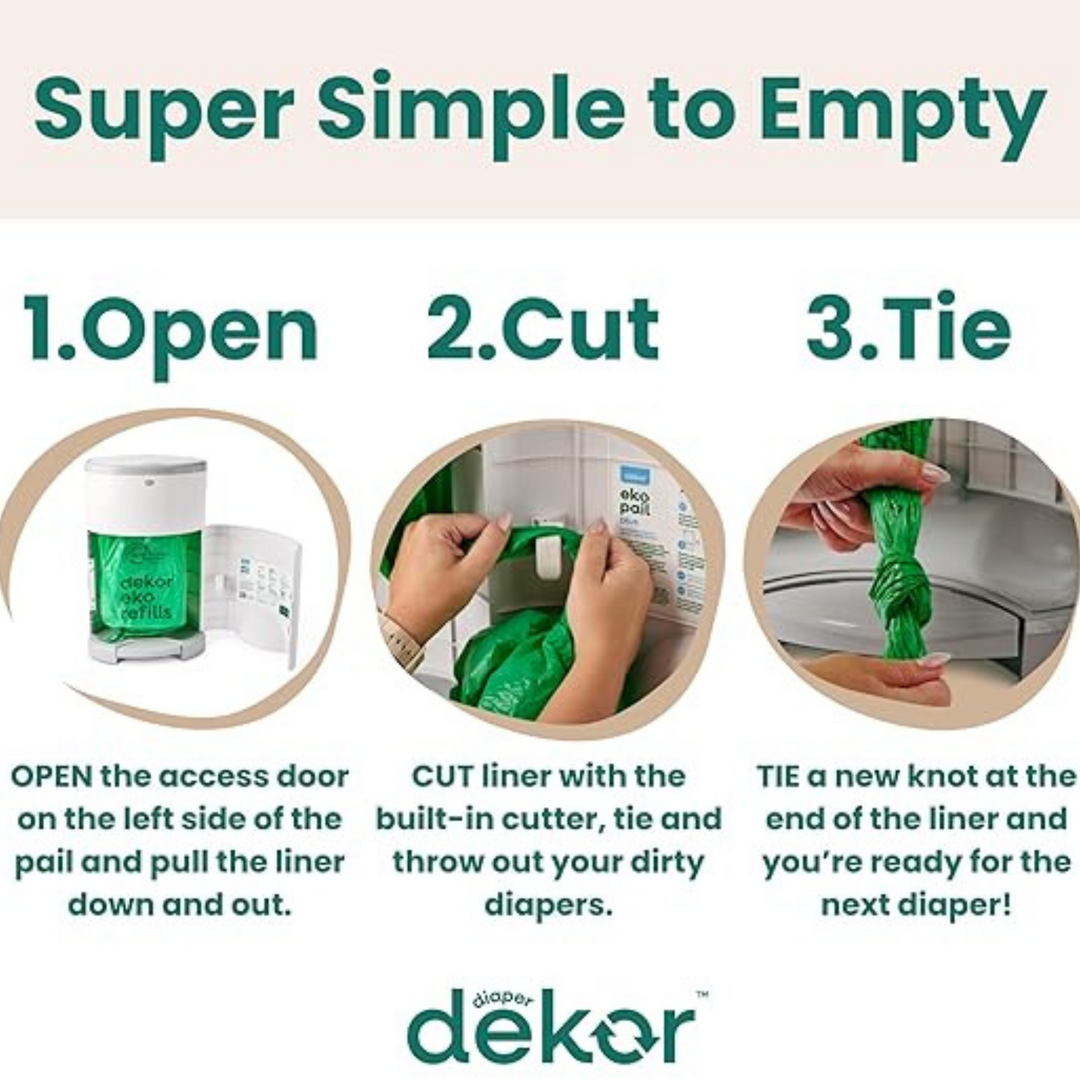 Recharge pour poubelle à couches DÉKOR Eko Plus (lot de 2)