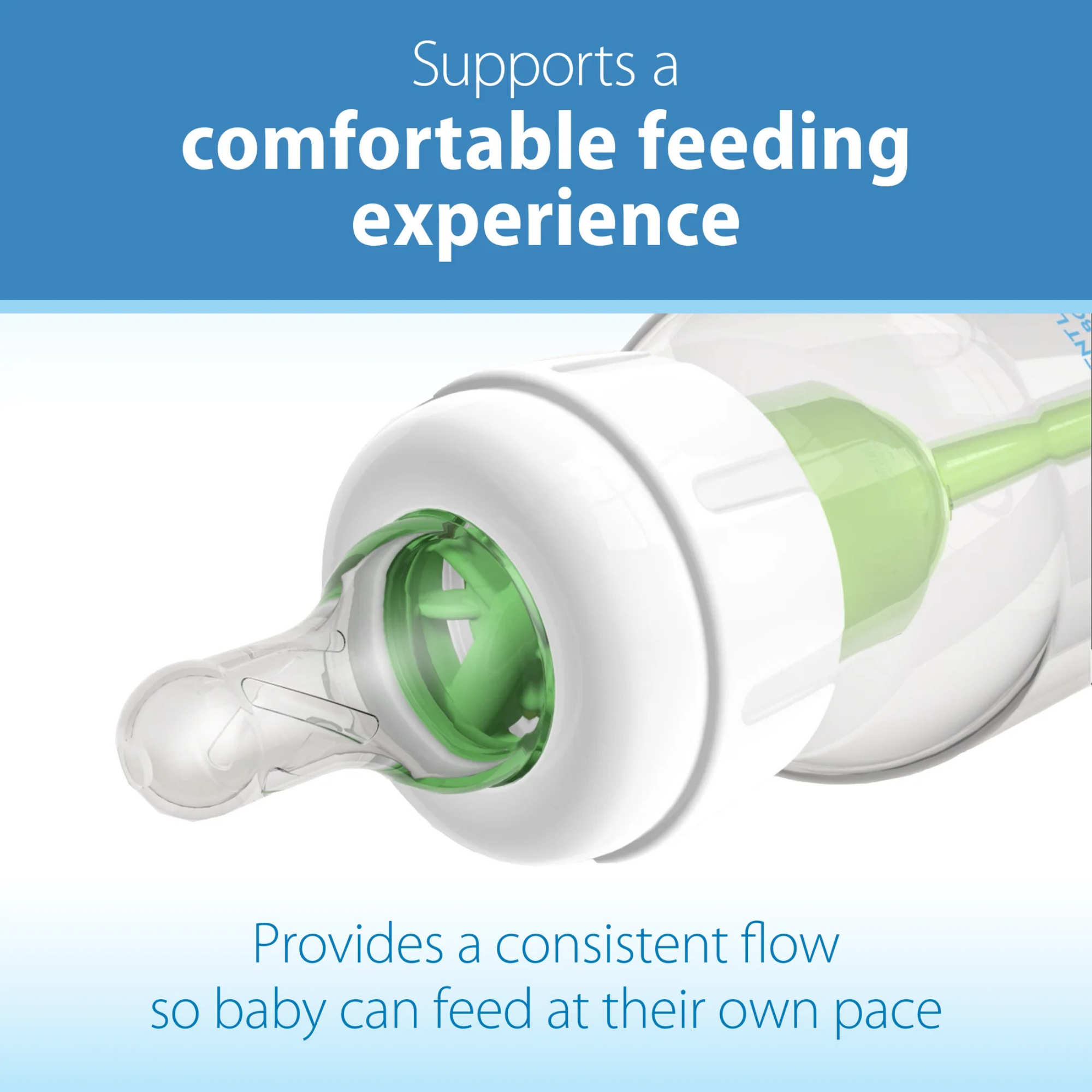 DR. BROWN'S Natural Flow Narrow Baby Bottle Silicone Nipple (2-Pack)