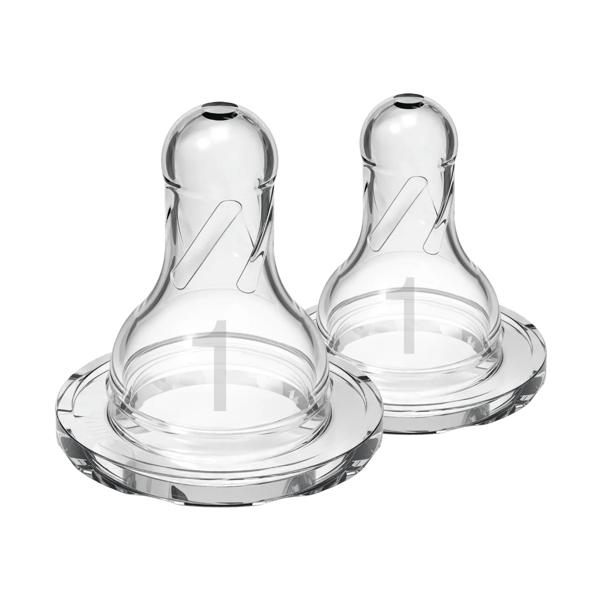DR. BROWN'S Natural Flow Narrow Baby Bottle Silicone Nipple (2-Pack)