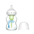 DR. BROWN'S Options+ Glass Wide Baby Bottle 5oz (1-Pack) Level 1 Slow Nipple
