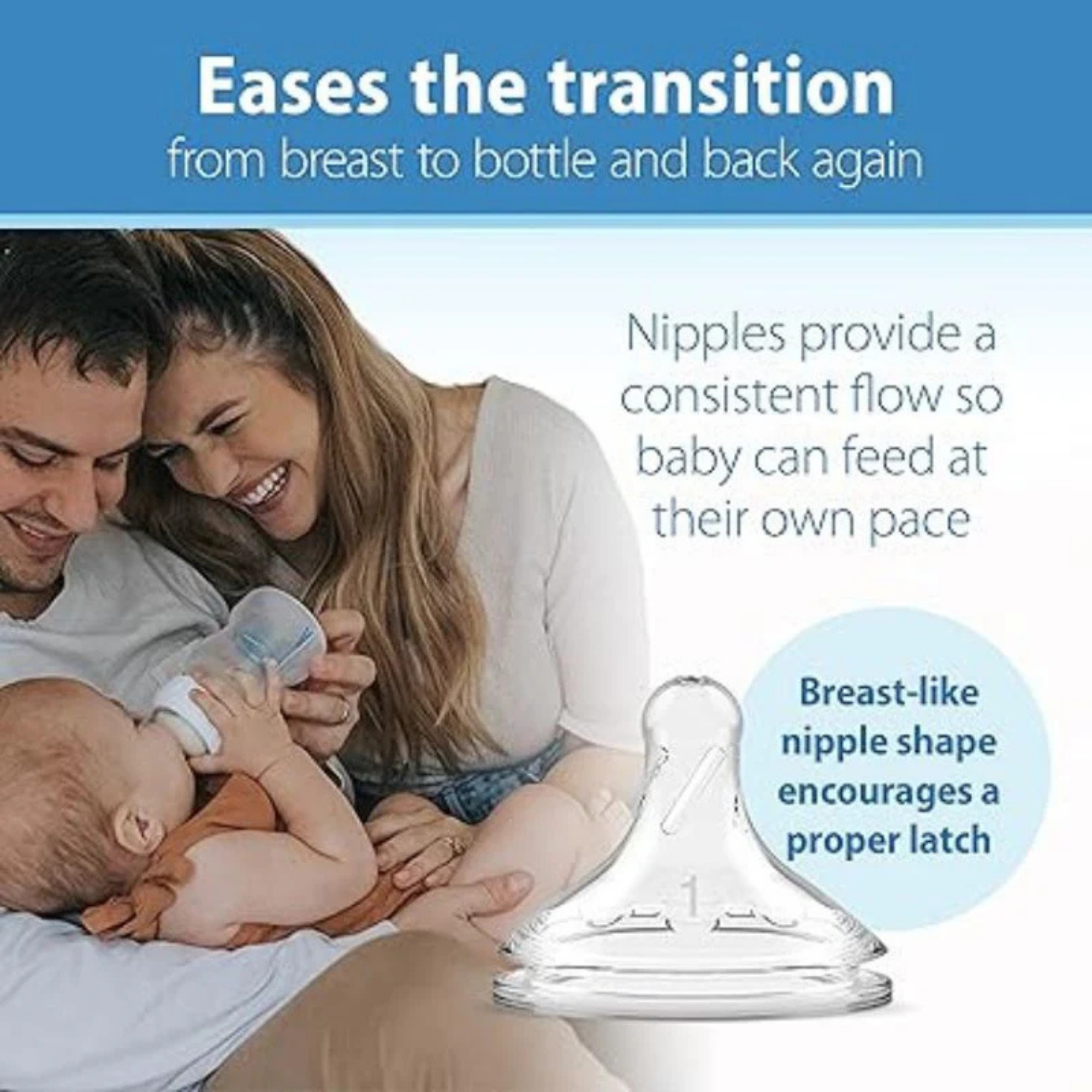 DR. BROWN'S Options+ Glass Wide Baby Bottle 5oz (2-Pack) Level 1 Slow Nipple