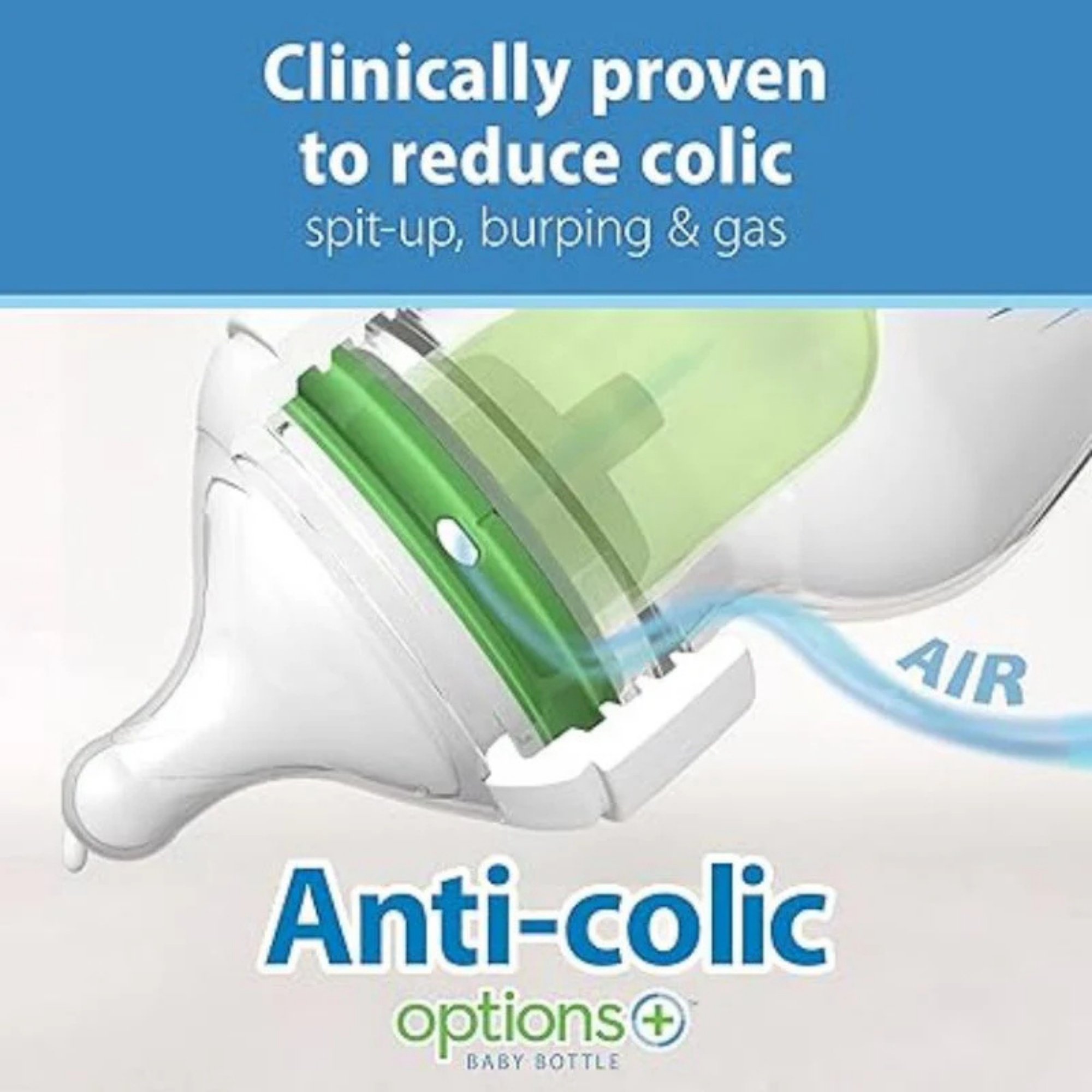 DR. BROWN'S Options+ Glass Wide Baby Bottle 5oz (2-Pack) Level 1 Slow Nipple