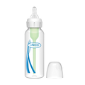 DR. BROWN'S Options+ Narrow Baby Bottle 8oz (1-Pack) Level 1 Slow Nipple