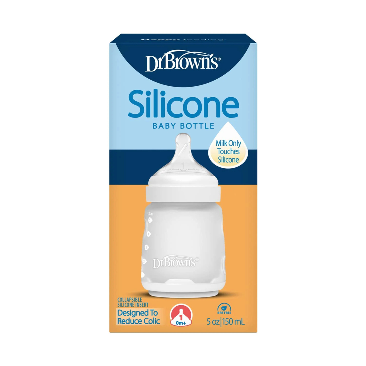 DR. BROWN'S Wide Neck Silicone Bottle
