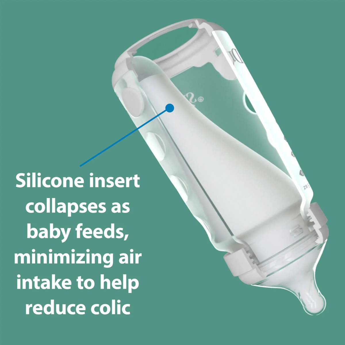 DR. BROWN'S Wide Neck Silicone Bottle