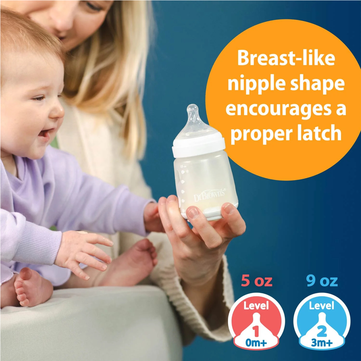 DR. BROWN'S Wide Neck Silicone Bottle