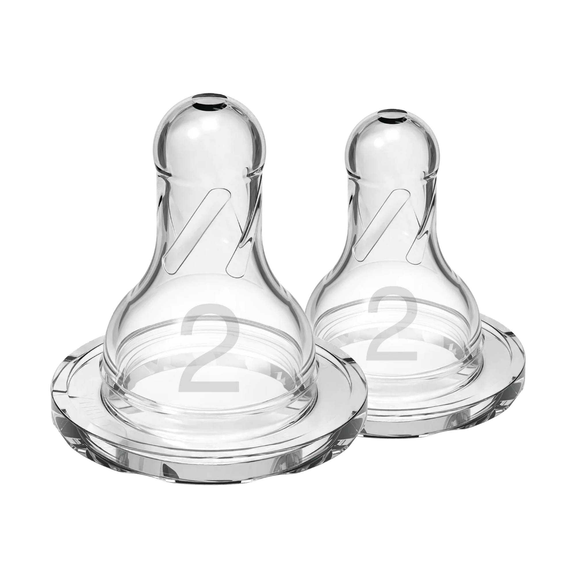 DR. BROWN'S Natural Flow Narrow Baby Bottle Silicone Nipple (2-Pack)