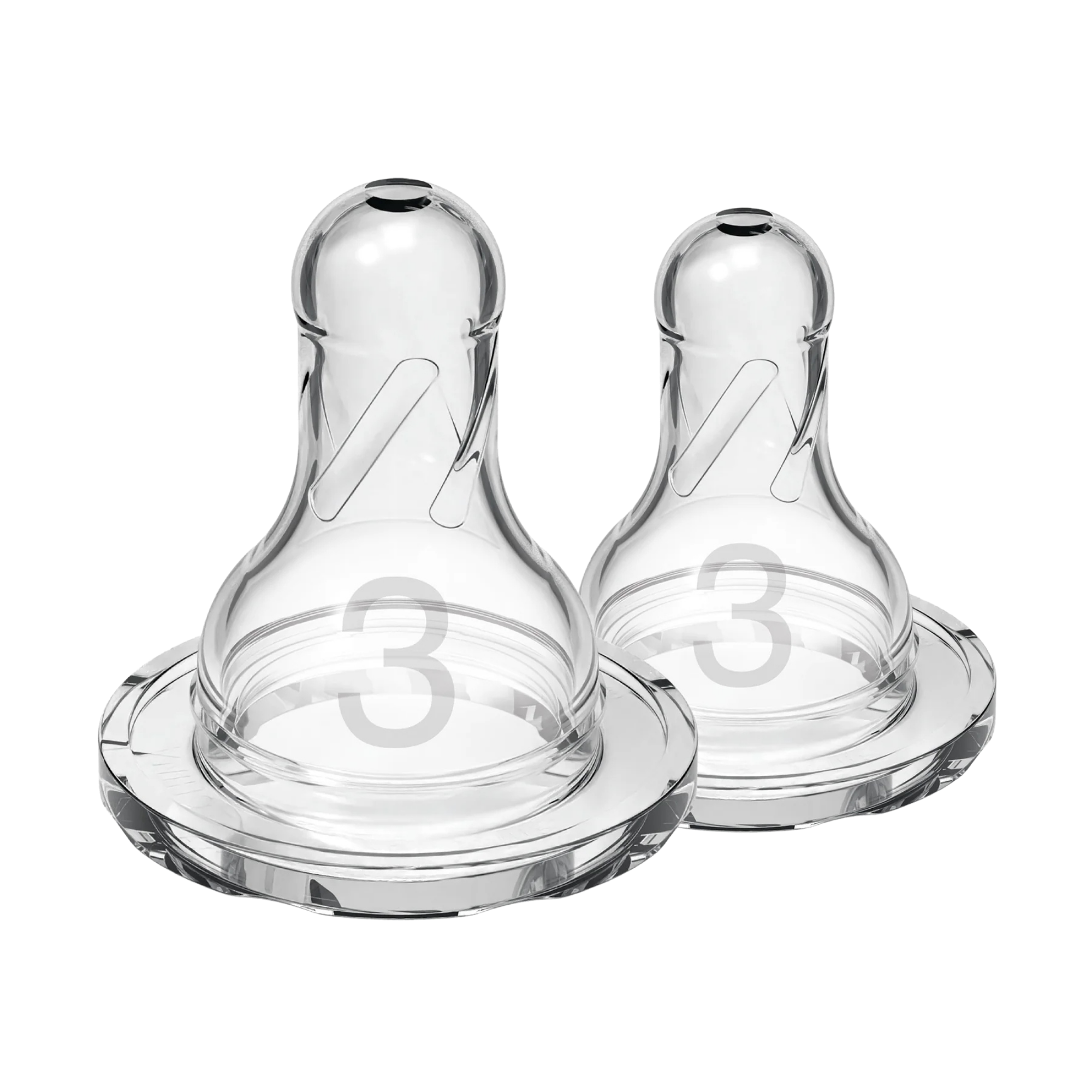 DR. BROWN'S Natural Flow Narrow Baby Bottle Silicone Nipple (2-Pack)