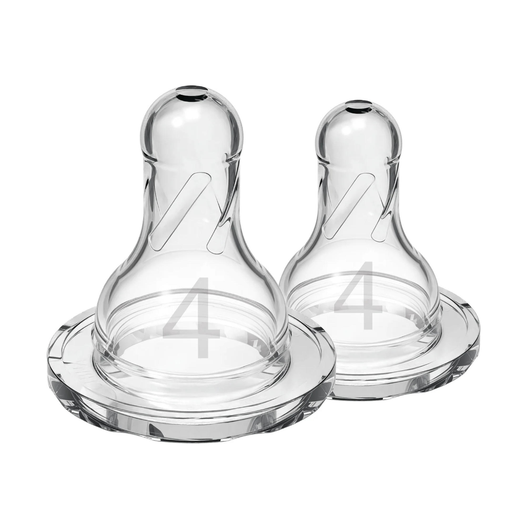 DR. BROWN'S Natural Flow Narrow Baby Bottle Silicone Nipple (2-Pack)