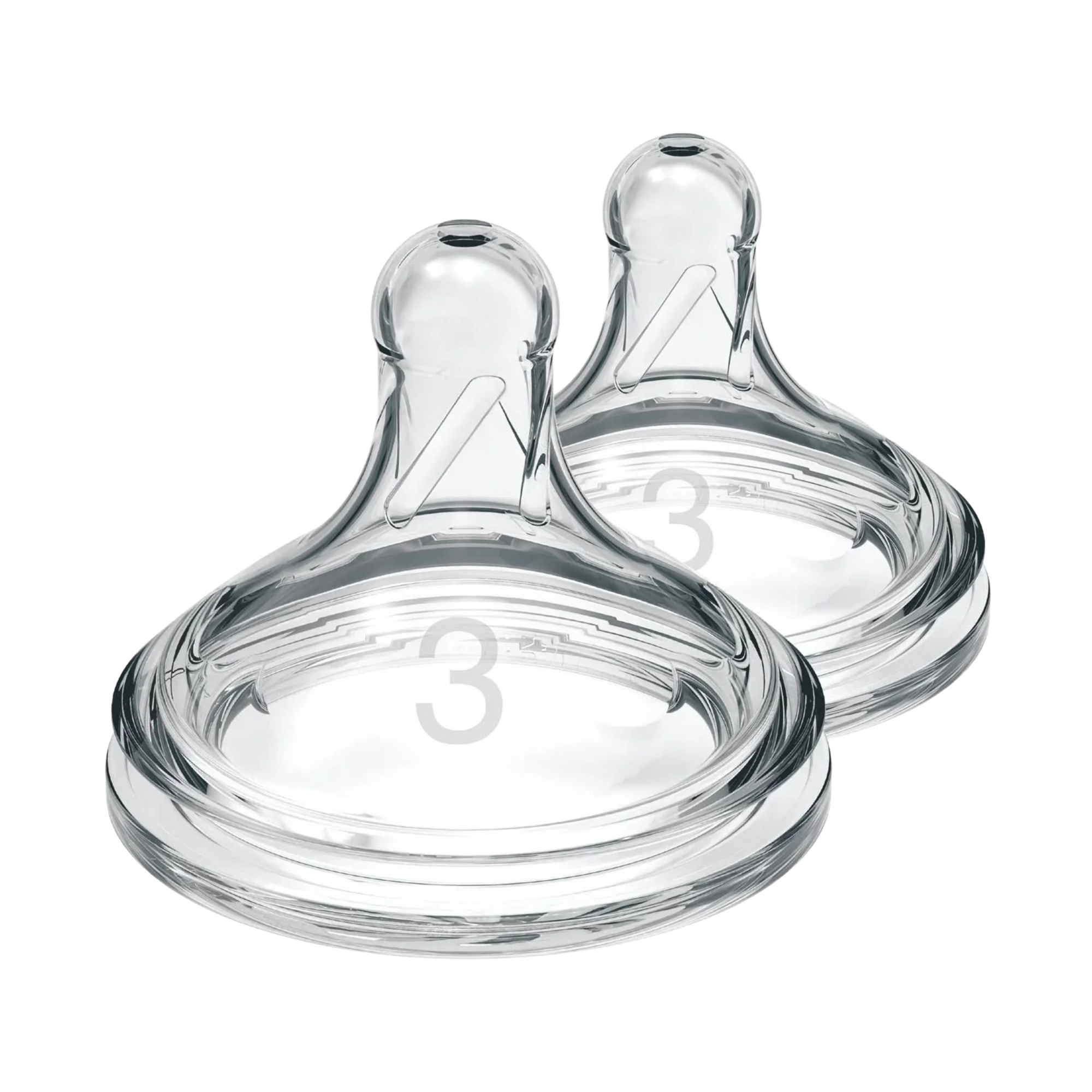 DR. BROWN'S Natural Flow Wide Baby Bottle Silicone Nipple (2-Pack)