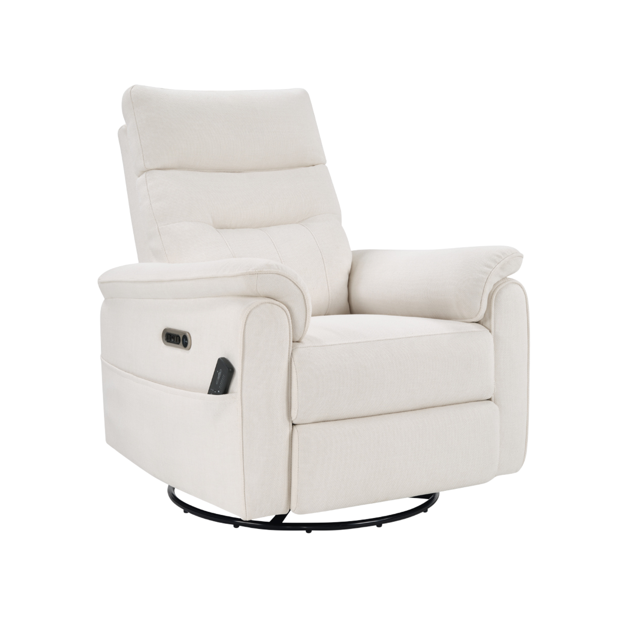 DREAM ON ME Halifax Electric Swivel Glider & Recliner with Massage