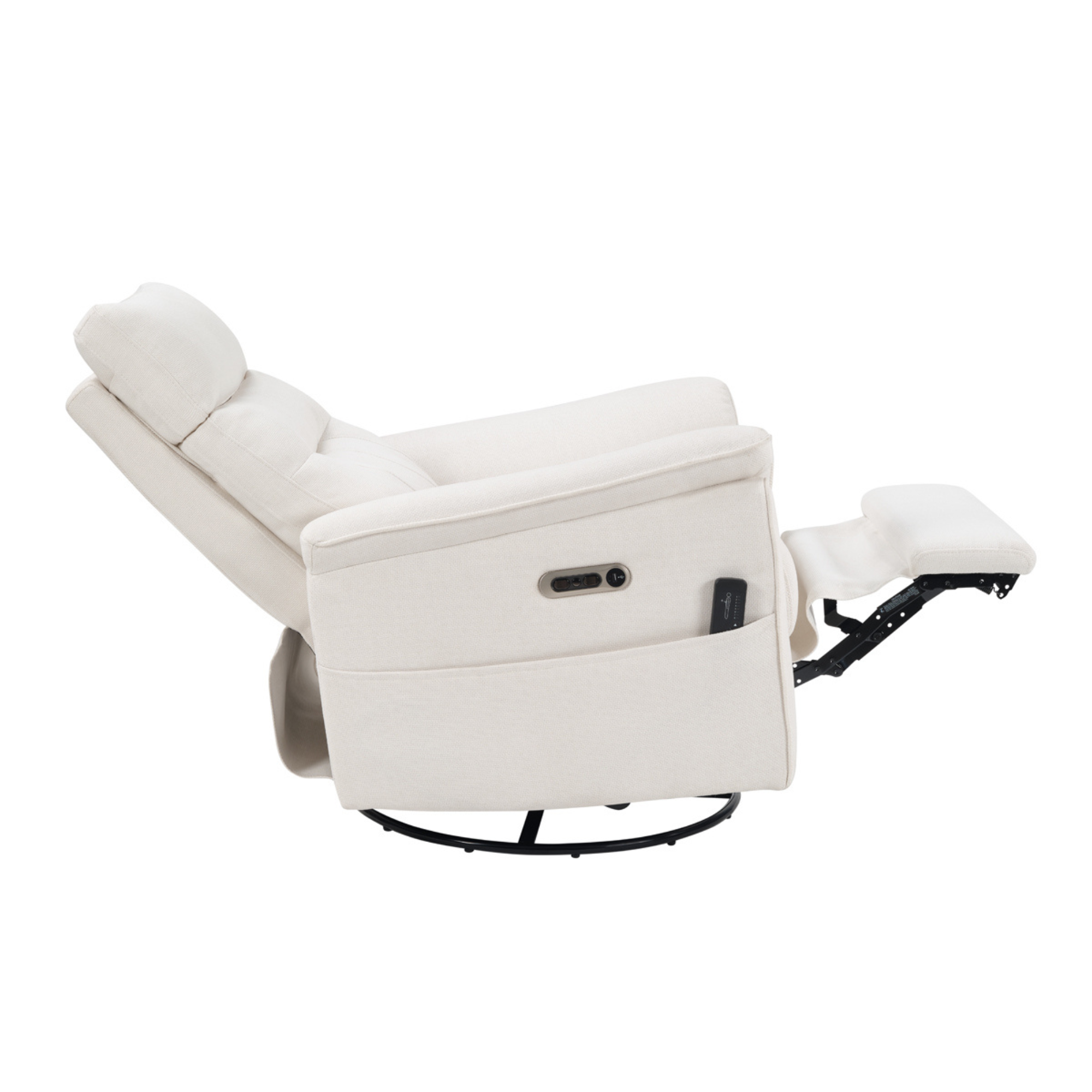 DREAM ON ME Halifax Electric Swivel Glider & Recliner with Massage