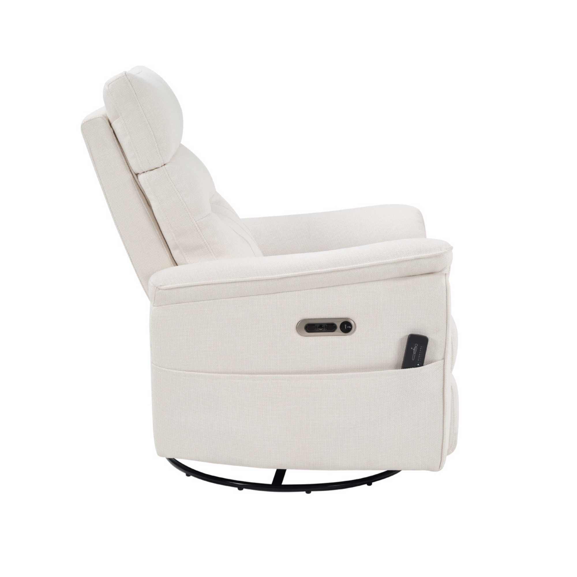DREAM ON ME Halifax Electric Swivel Glider & Recliner with Massage