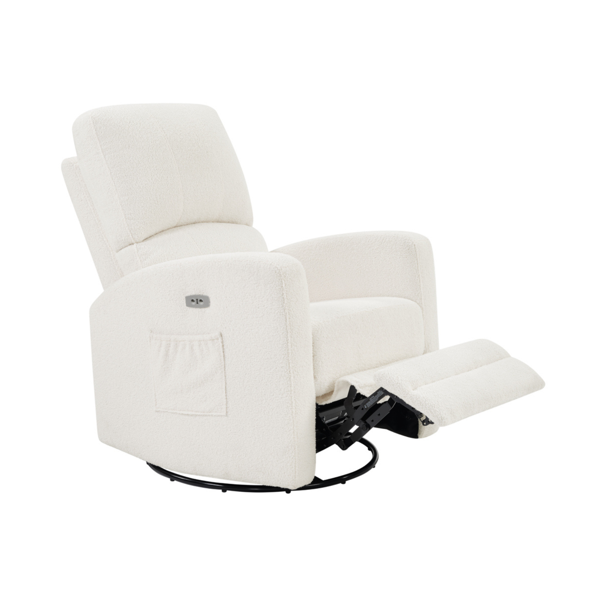 DREAM ON ME Habana Electric Swivel Glider & Recliner with Footrest