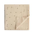 MUSHIE Muslin Swaddle Blanket Organic Cotton - Bees