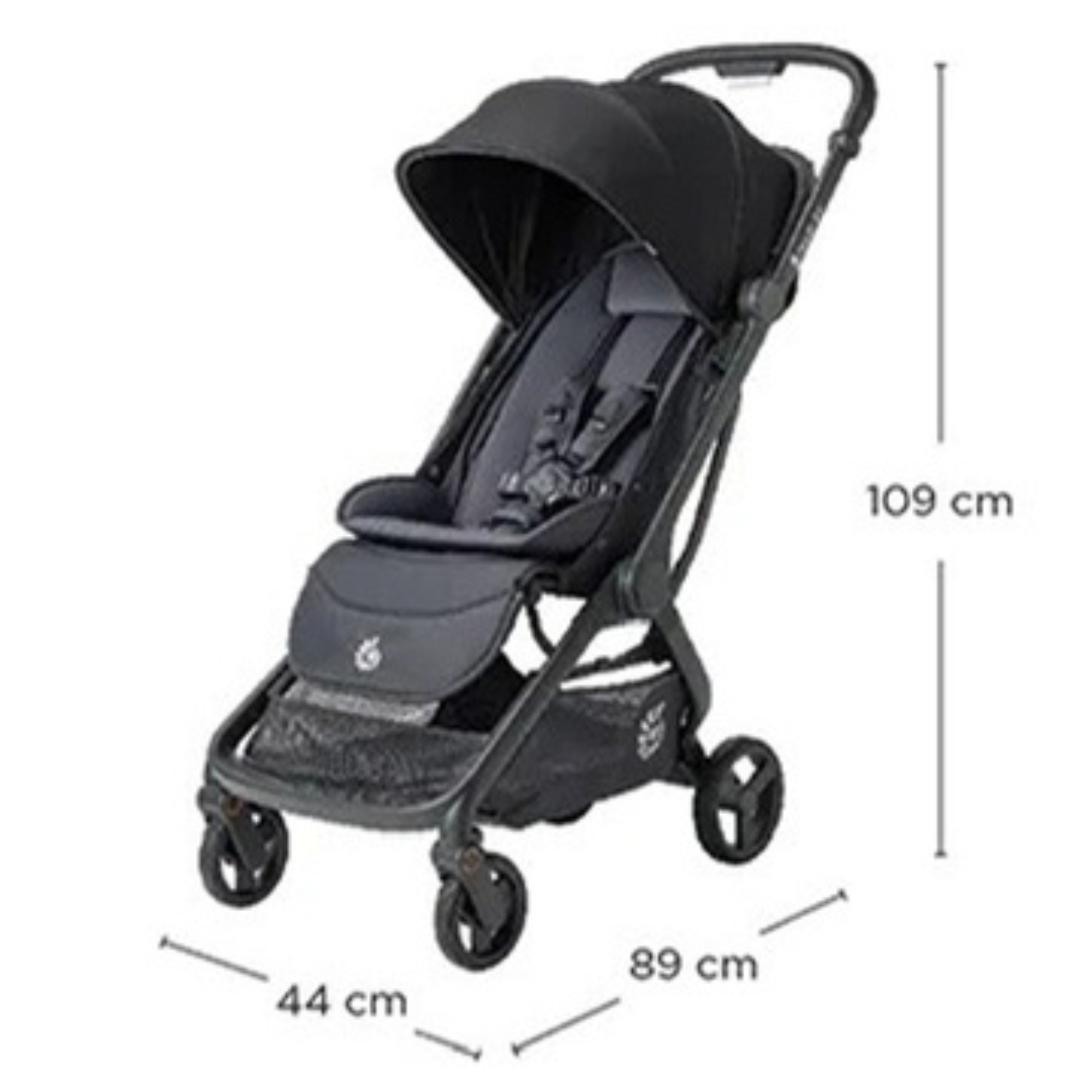 Poussette compacte ERGOBABY Metro 3 - Gris graphite