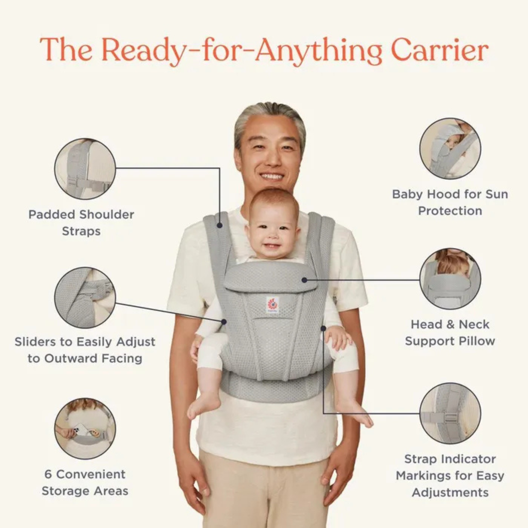 ERGOBABY Omni Deluxe Linen Carrier