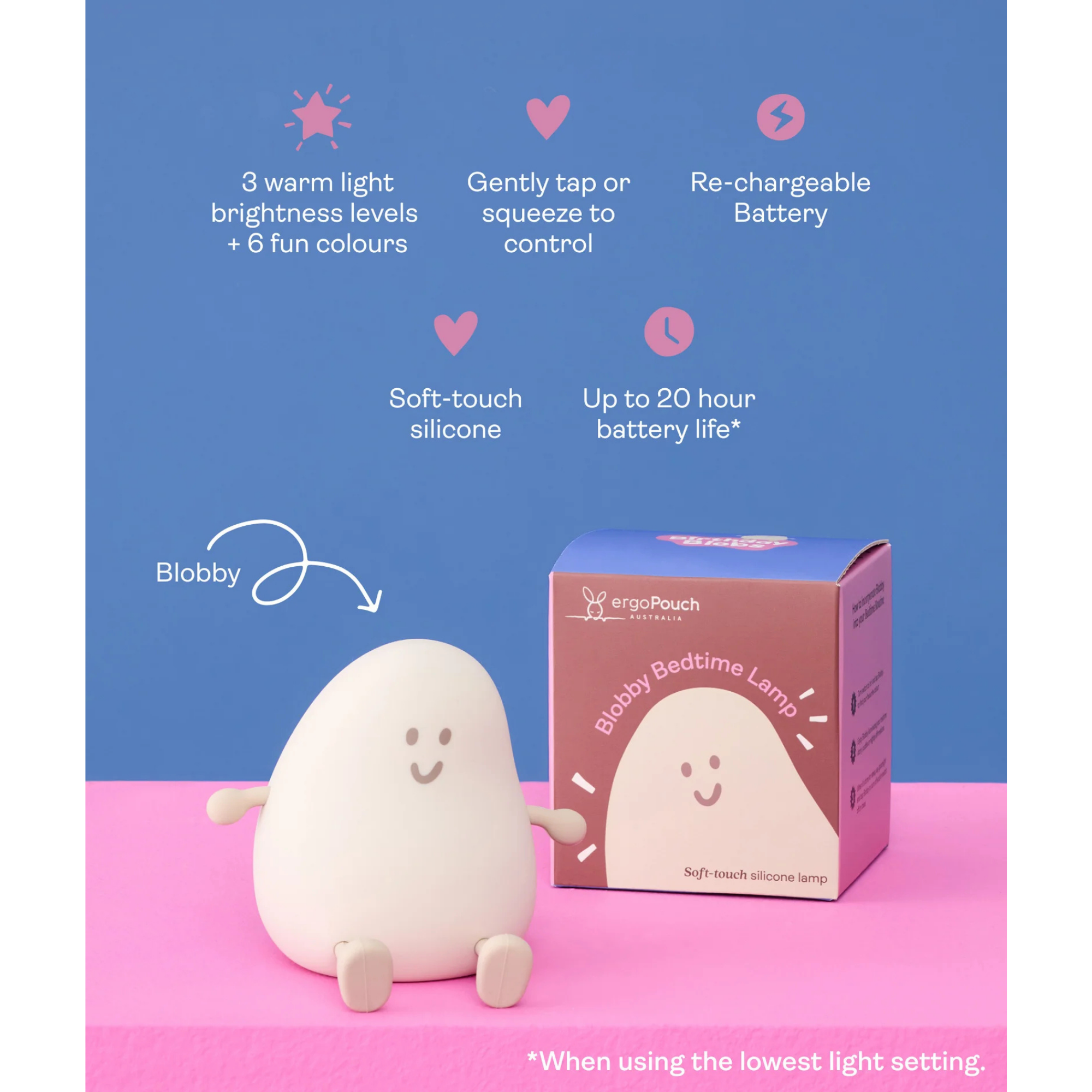 ERGOPOUCH Blobby the Bedtime Lamp - Taupe