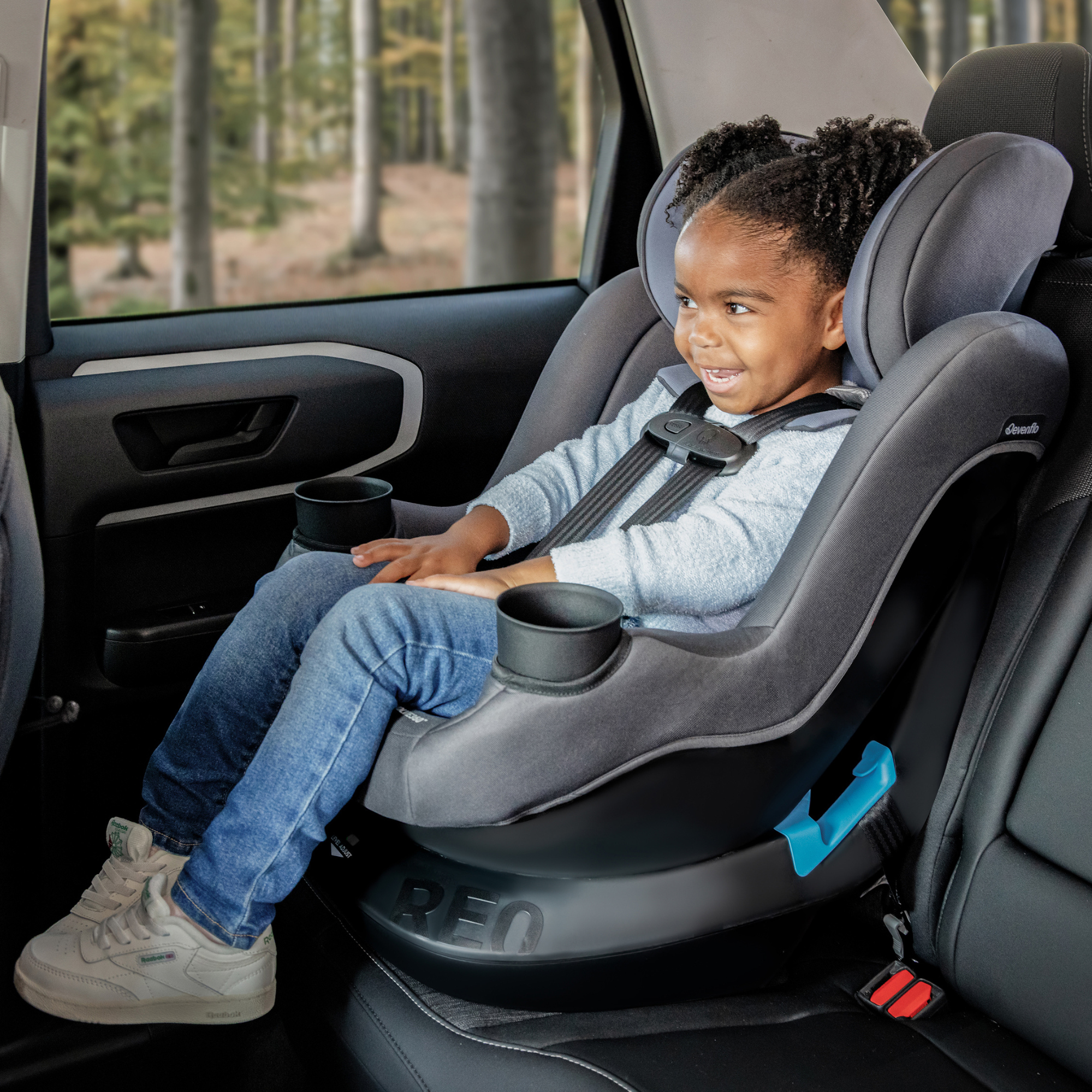 EVENFLO REO by Revolve360 Rotational Convertible Car Seat - Brookline