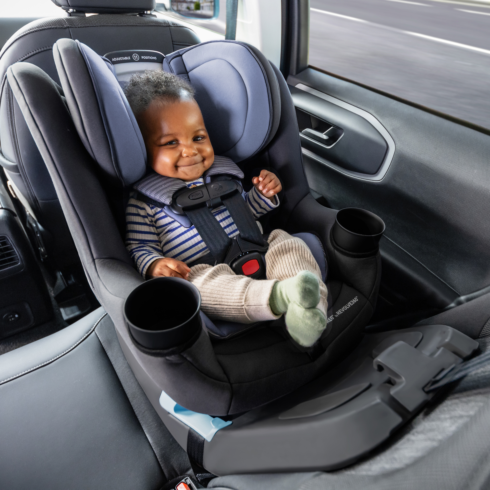 EVENFLO REO by Revolve360 Rotational Convertible Car Seat - Brookline