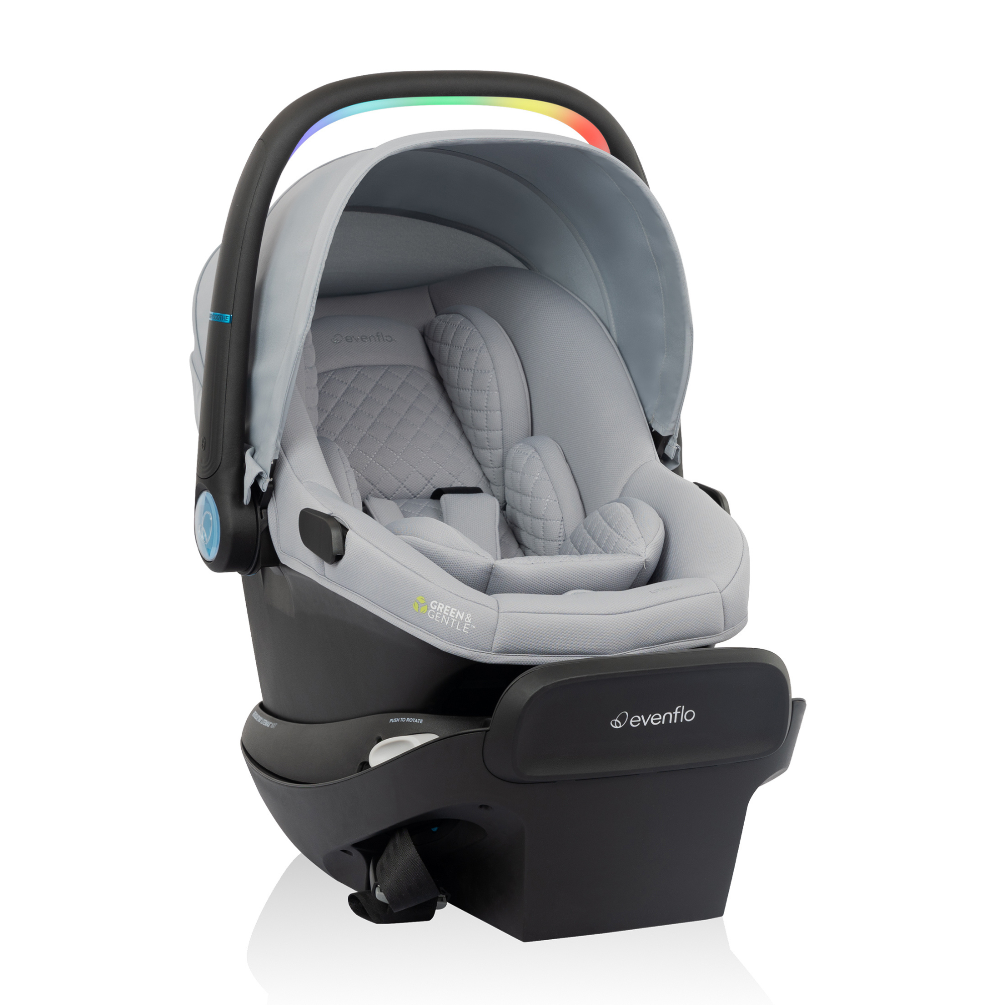 EVENFLO Revolve180 LiteMax Rotational Infant Car Seat with SensorySoothe - Quartz