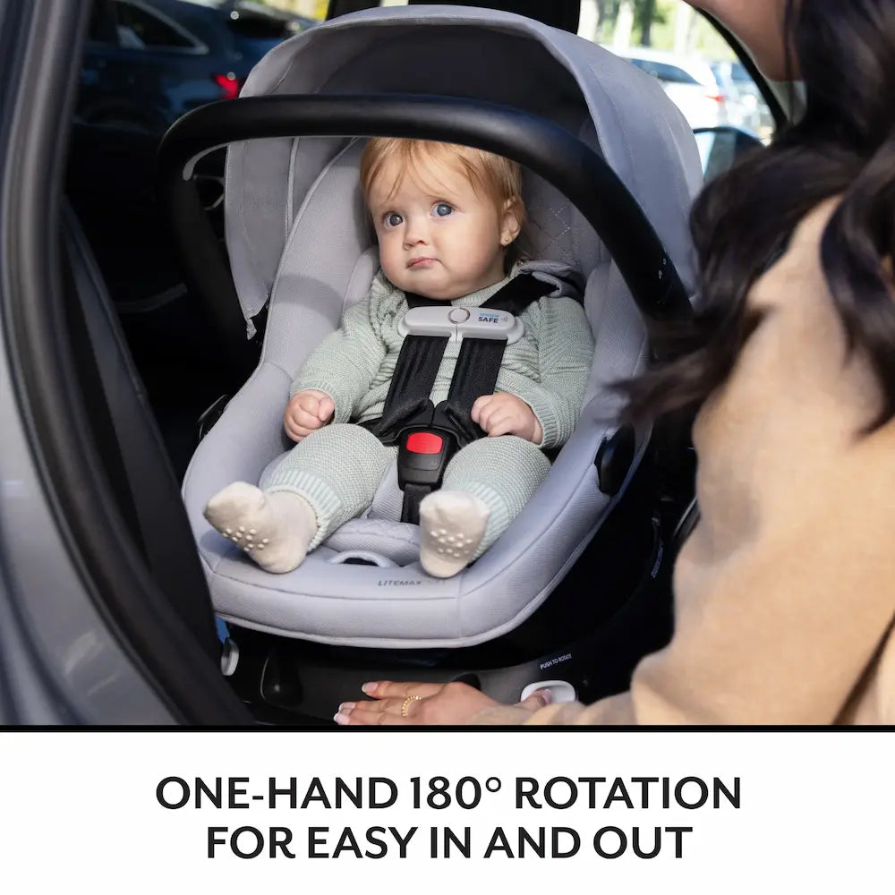 EVENFLO Revolve180 LiteMax Rotational Infant Car Seat with SensorySoothe - Quartz