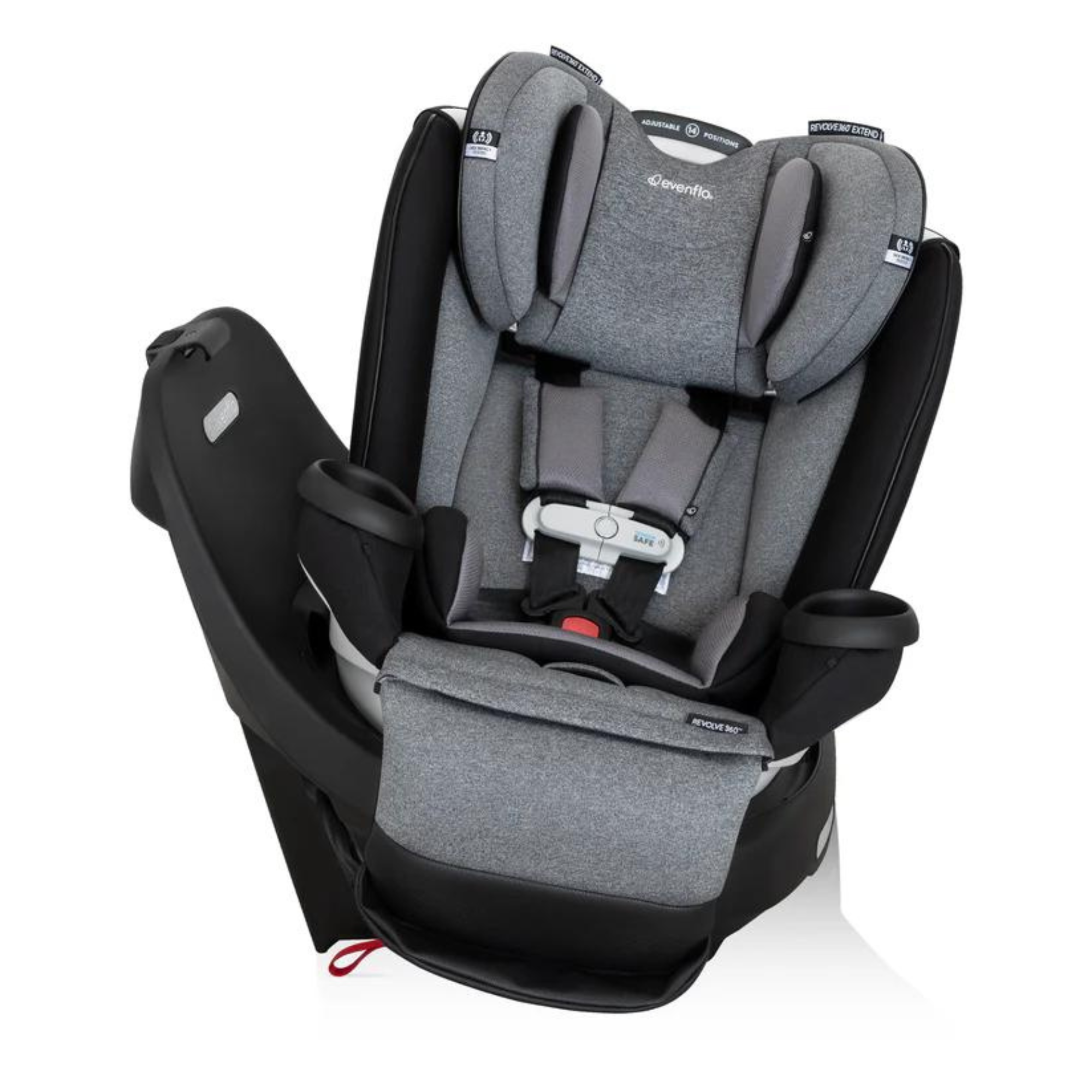 EVENFLO Revolve360 All-in-One Extend Rotational Car Seat with Sensorsafe - Moonstone Grey