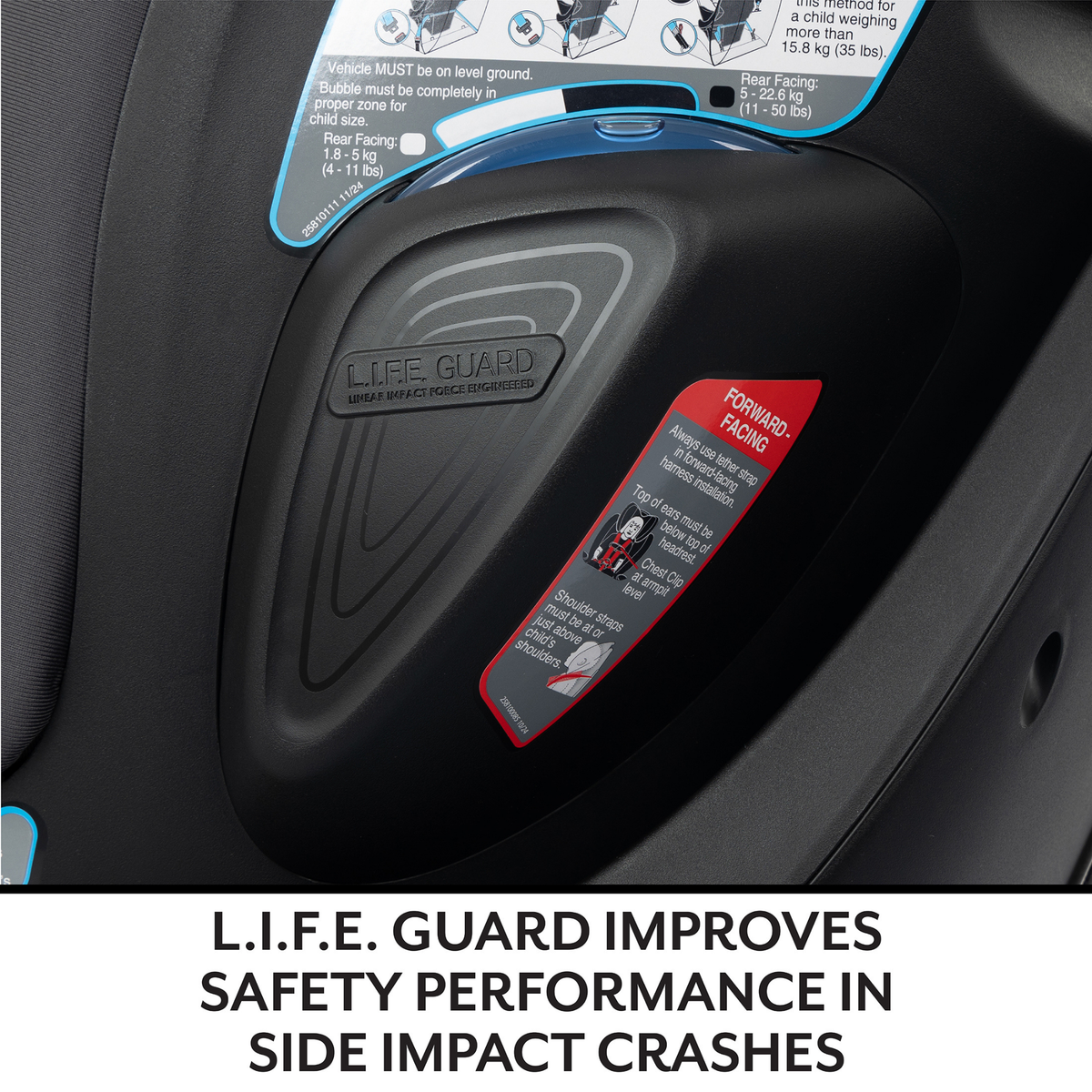 EVENFLO  Revolve360 Extend Rotational All-in-One Car Seat with Green & Gentle Fabric