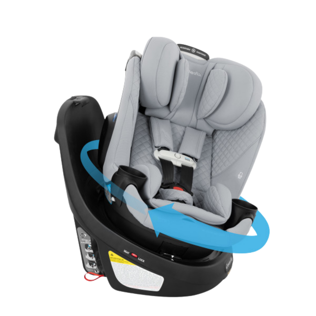 EVENFLO  Revolve360 Extend Rotational All-in-One Car Seat with Green & Gentle Fabric