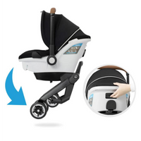 Thumbnail for EVENFLO Shyft DualRide Infant Car Seat & Stroller Combo - Onyx Black