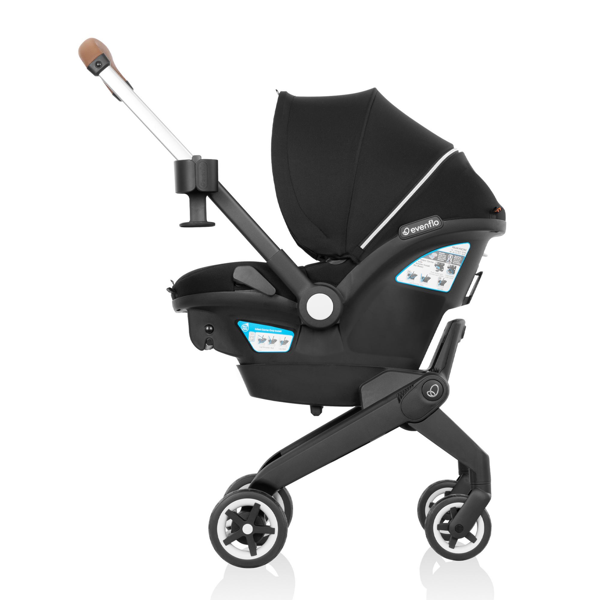 car seat carrier stroller combo Evenflo Shyft DualRide Infant Car Seat & Stroller