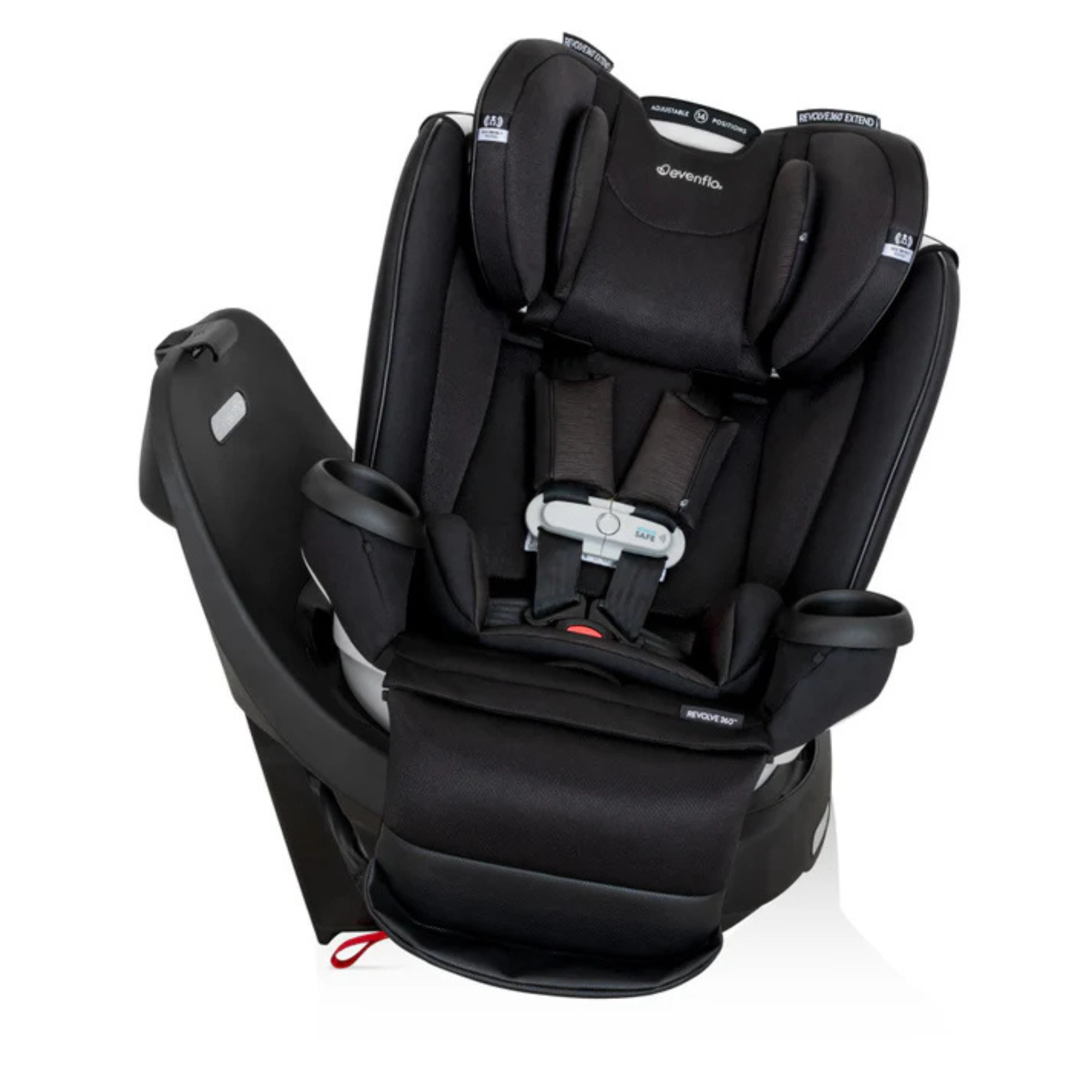 EVENFLO Gold Revolve360 All-in-One Extend Rotational Car Seat with Sensorsafe - Onyx Black