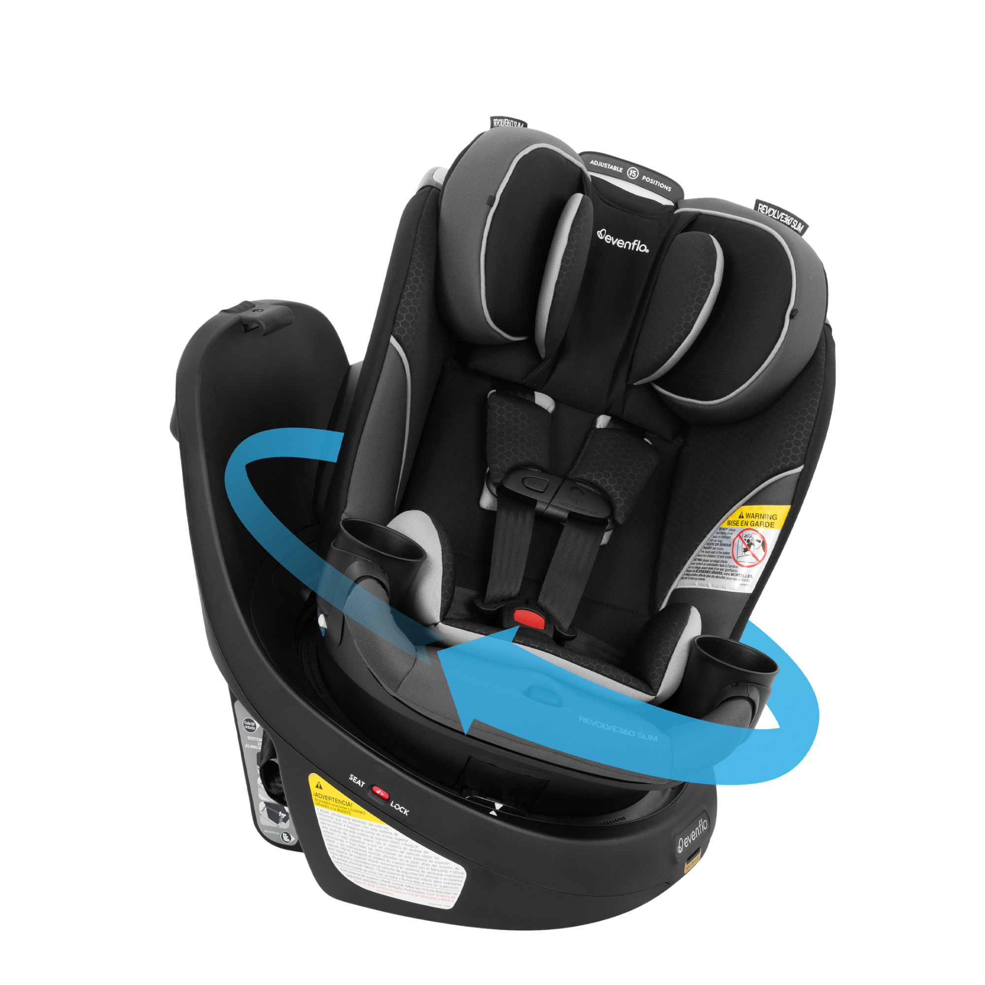 evenflo revolve 360 stroller adapter Evenflo Revolve360 SLIM Rotational Convertible Car Seat |Kido Bebe
