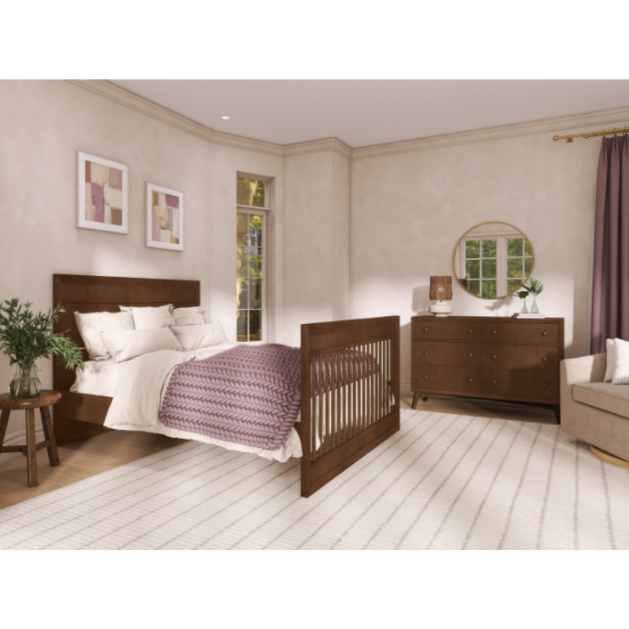 EVOLUR Antilia 4-in-1 Convertible Crib