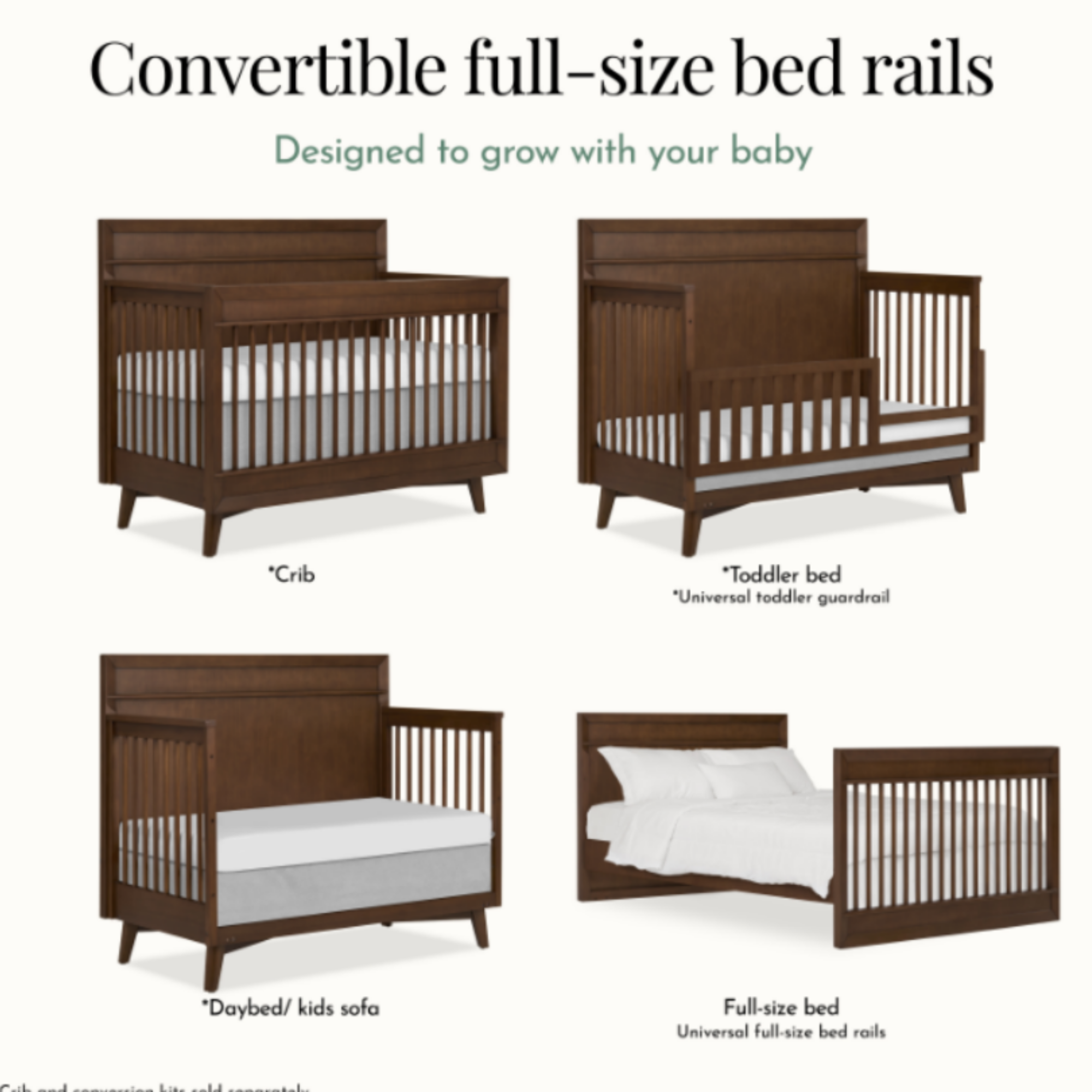 EVOLUR Antilia Full Size Bed Rail