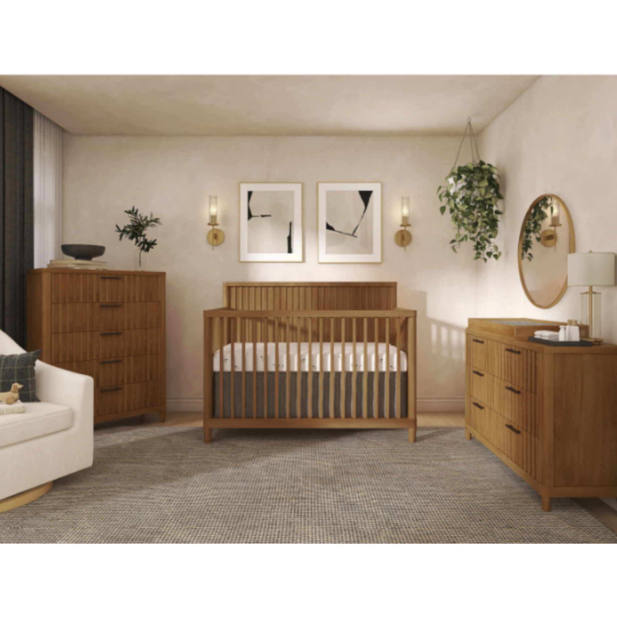 EVOLUR Flynn 5-in-1 Convertible Crib